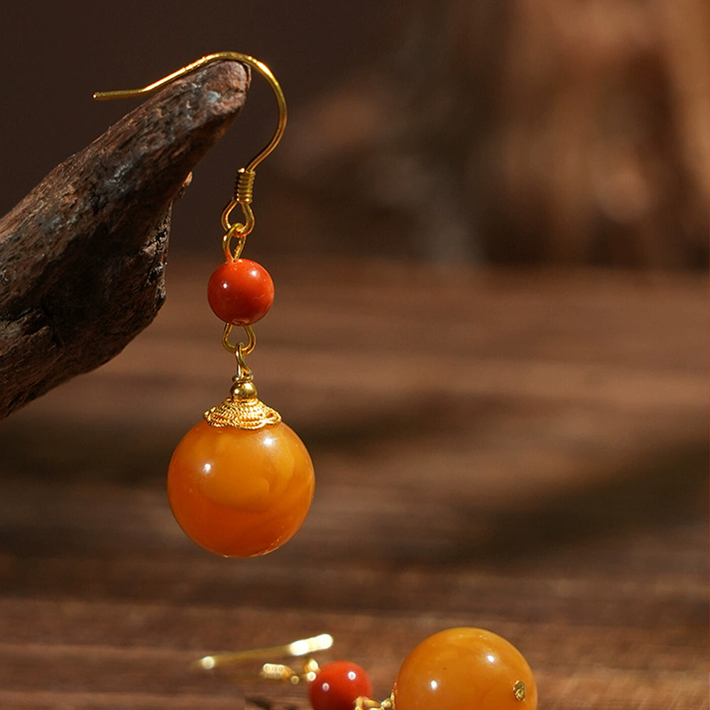 Amber Radiance Earrings
