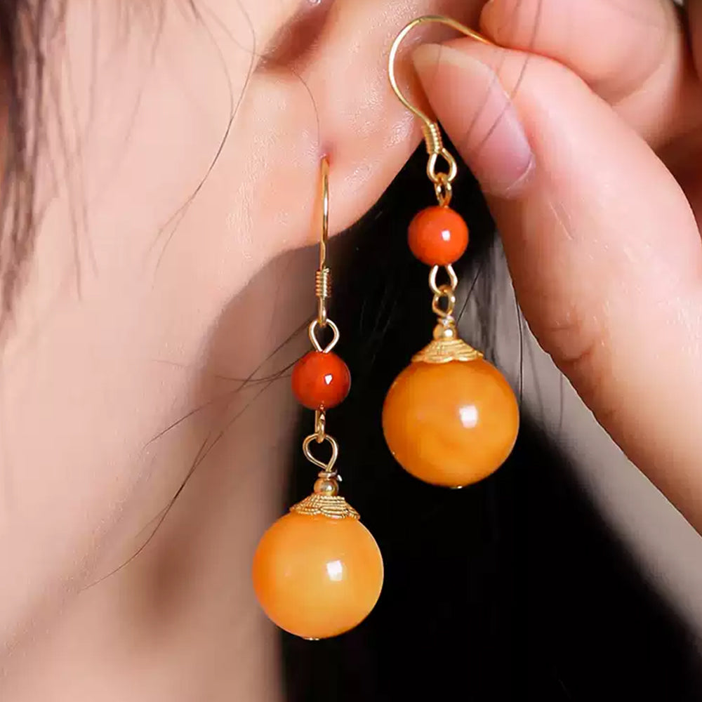 Amber Radiance Earrings