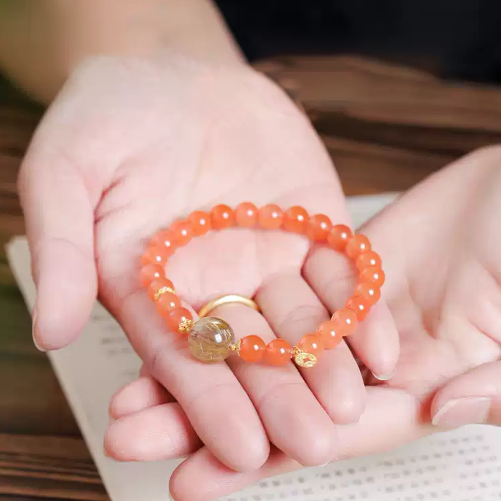 Fiery Heart Bracelet