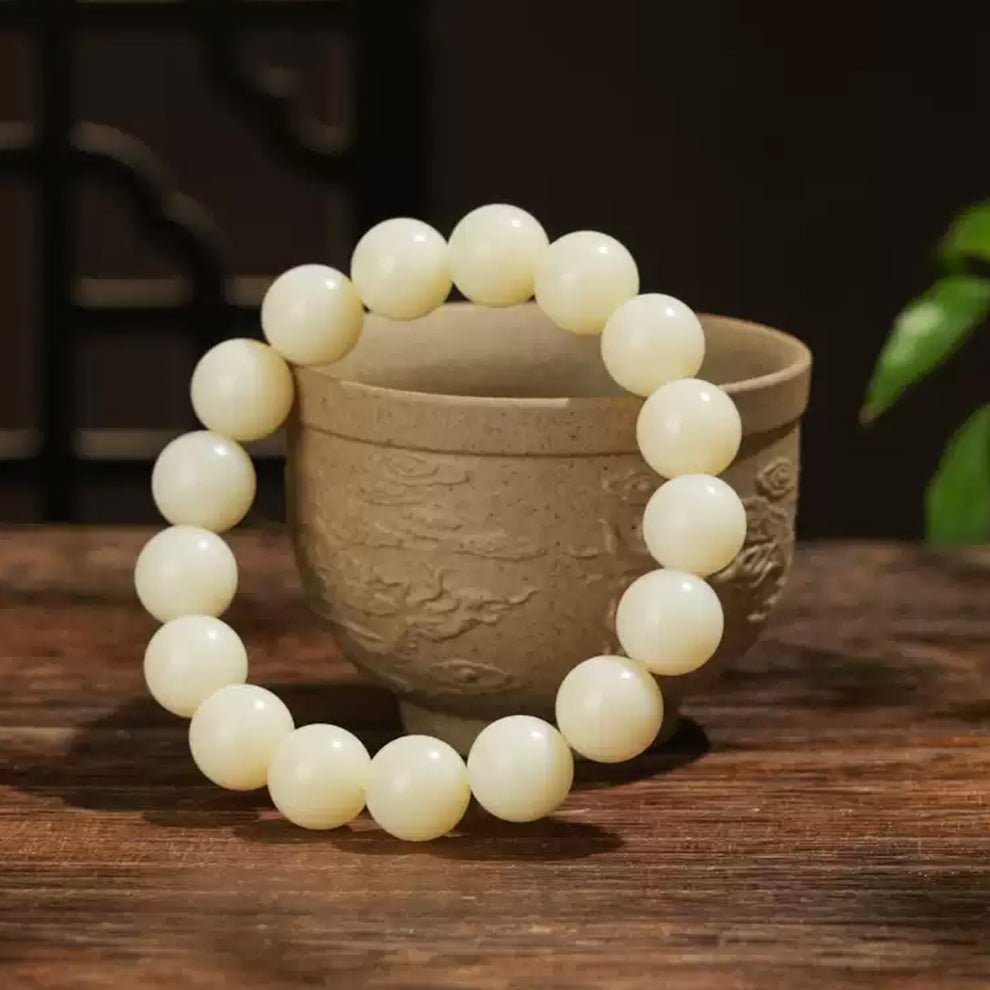 Lucky Crystal and Yellow Jade Bracelet