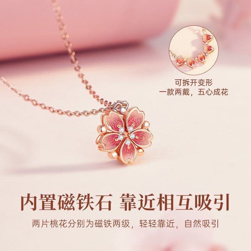 Peach You Love Heart Necklace