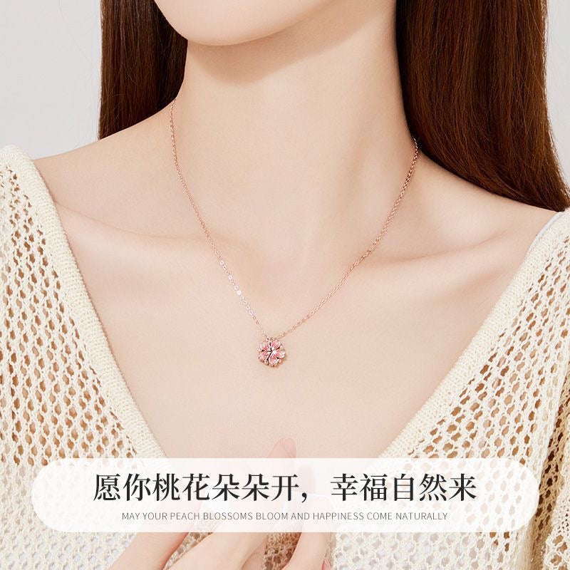 Peach You Love Heart Necklace