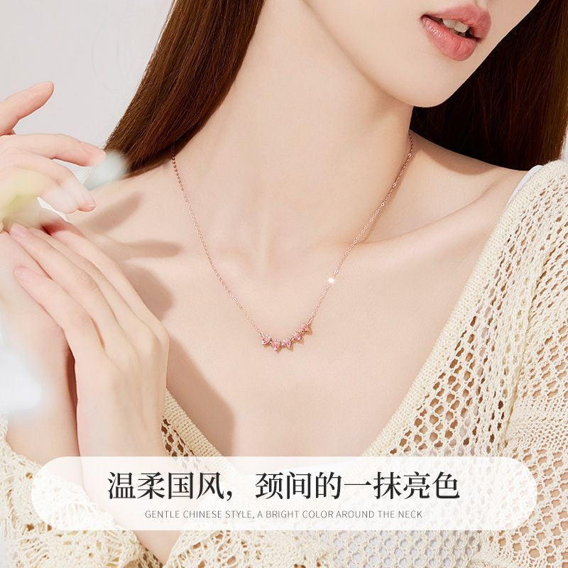 Peach You Love Heart Necklace